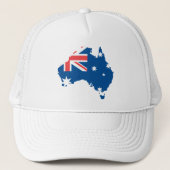 Plan et drapeau australiens - Casquette (Devant)
