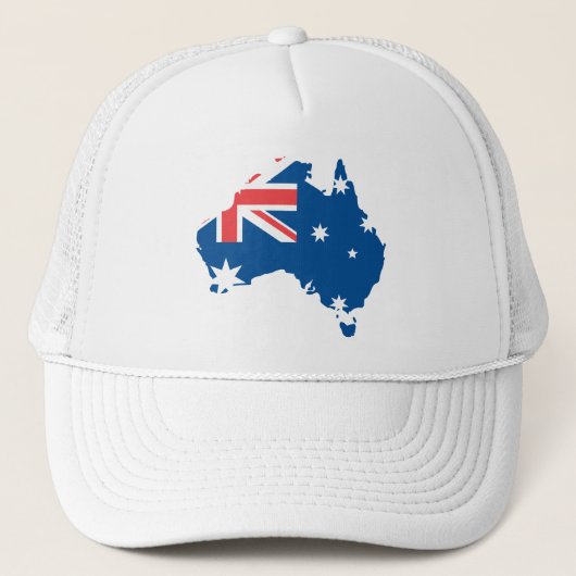 Plan et drapeau australiens - Casquette (Devant)