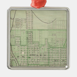 Plan Evansville, Vanderburgh Co. Metalen Ornament