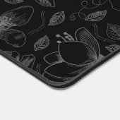 Plan floral esquissé gris/noir ID939 (Coin)