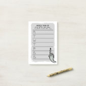 Plan hebdomadaire de survie Notes post-it (Sur un bureau)