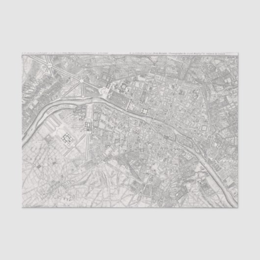 plan-John Rocque van Parijs Tissuepapier (Voorkant)