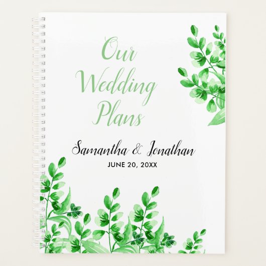 Plan Mariage de verdure aquarelle (Devant)