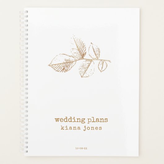 Plan Mariage feuille d'or ID655 (Devant)