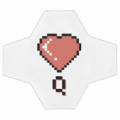 Plan noir de la reine du coeur (Plat)