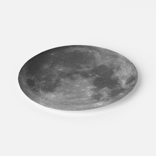 Plan Papier. Lune photo 01. Assiette en Papier. (Angle)