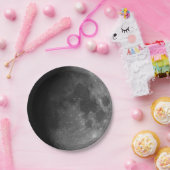 Plan Papier. Lune photo. Assiette en Papier. (Fête)