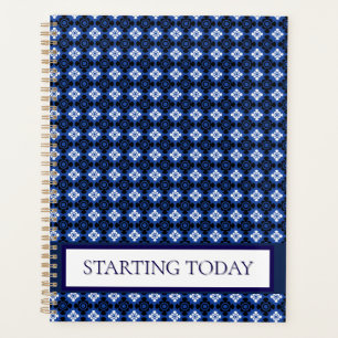 Plan professionnel Motif Diamant Bleu