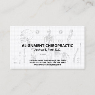 Plan Skeletal Chiropractic Nomination Cartes