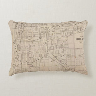 Plan Terre Haute, Vigo Co Decoratief Kussen