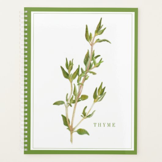 PLAN THYME 8,5x11 FRAIS / Vert (Devant)