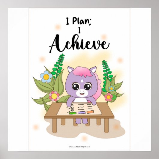 Plan to achieve Wall art Poster (Voorkant)