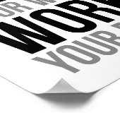 Plan uw werk, werk uw plan poster (Hoek)