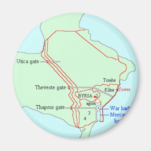 Plan van Carthago Magneet (Voorkant)
