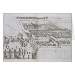 Plan van de omsloten tuinen en Chateau de Gaillo