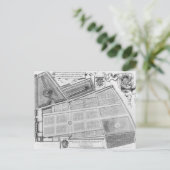 Plan van de Royal Garden Briefkaart (Staand voorkant)