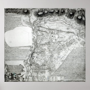 Plan van de slag bij Minden Poster