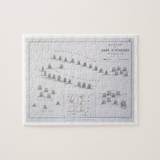 Plan van de Slag van Kaap Saint Vincent, 14 febru Legpuzzel (Horizontaal)