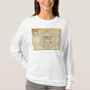 Plan van de stad Milaan T-shirt