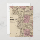 Plan van de vennootschap Windsor in Vermont Briefkaart (Voorkant / Achterkant)