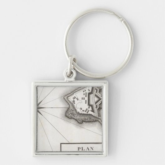 Plan van Fort Niagara Sleutelhanger (Voorkant)