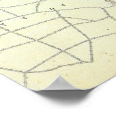 Plan van Lucknow waarin de Verrichtingen worden ge Poster (Hoek)