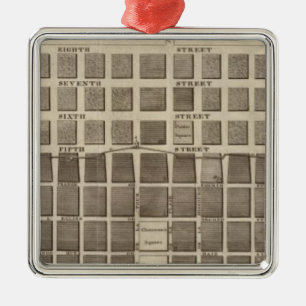 Plan van St. Louis, Missouri Metalen Ornament