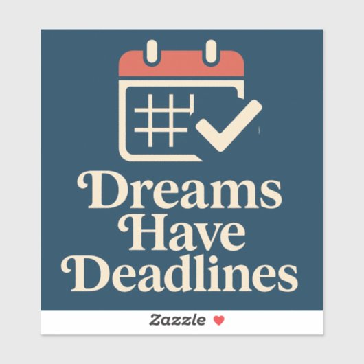 Plan vet, droom luid sticker (Vel)