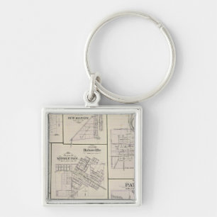 Plan Vevay, Zwitserland Co. met Patriot Sleutelhanger