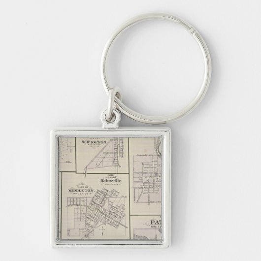 Plan Vevay, Zwitserland Co. met Patriot Sleutelhanger (Voorkant)