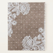 Plan Vintage de dentelle Burlap (Dos)