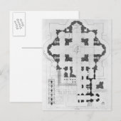 Plan voor de Basilica van Sint-Peter Briefkaart (Voorkant / Achterkant)