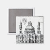 Plan voor St. Peter's, Rome, 1539 Magneet (Voorkant / Achterkant)