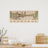 Plan Washington DC Mall (1941) Poster (Keuken)