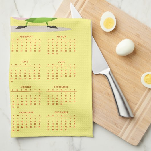 Plan your year in style with this 2026 calendar theedoek (Quarter Fold)