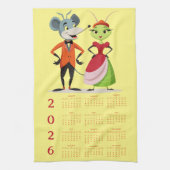 Plan your year in style with this 2026 calendar theedoek (Verticaal)