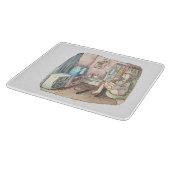 PLANCHE À DÉCOUPER さやしくじ　衣類のかけてある部屋の座椅子に座ってテレビを見ながら靴下をはいている女性のイラスト (Coin)