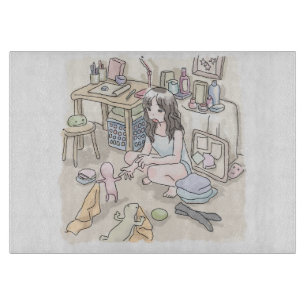 PLANCHE À DÉCOUPER さ む ご に じ 作 業 机 の あ る 靴 下
