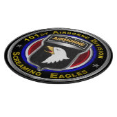 Planche À Découper 101e Division aéroportée hurlant des aigles (Coin)