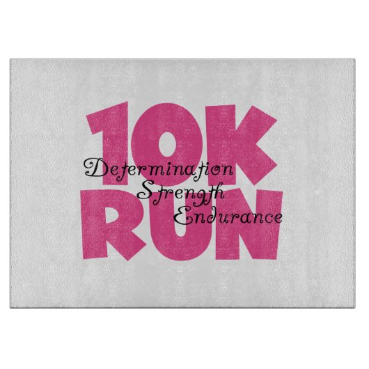 Planche À Découper 10K Run Sport Rose (Devant)