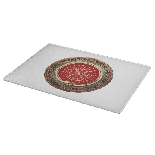 Planche À Découper [110] Vegvisir - Viking Gold Magic Runic Compass (Coin)