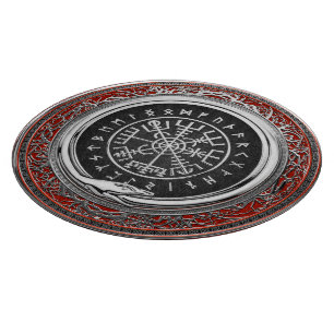 Planche À Découper [110] Vegvisir - Viking Silver Magic Runic Compass