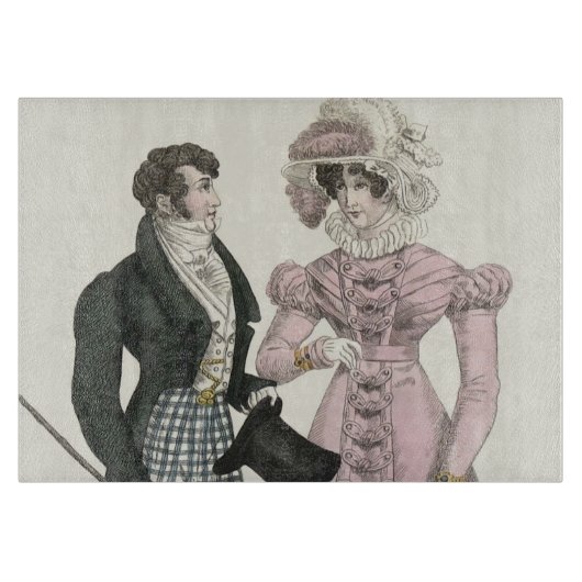 Planche À Découper 1823 Antique Homme Mariage Femme Mode (Devant)