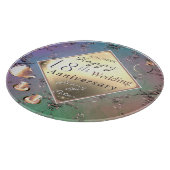 Planche À Découper 18e anniversaire du Mariage Acquamarine & Porcelai (Coin)