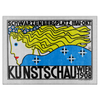 Planche À Découper 1908 Vienne Art Nouveau Salon Art Nouveau Maiden