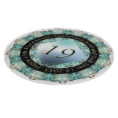 Planche À Découper 19e Mariage Acquamarine (Coin)