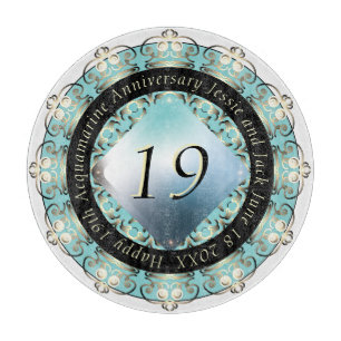 Planche À Découper 19e Mariage Acquamarine