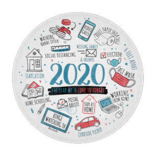 Planche À Découper 2020 Activités de quarantaine Cadeau commémoratif