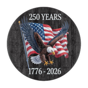 Planche À Découper 250 Ans Anniversaire Drapeau Américain Usa 1776-20