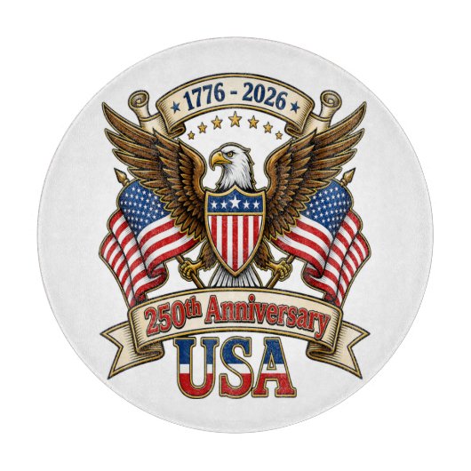Planche À Découper 250e anniversaire des États-Unis (Devant)